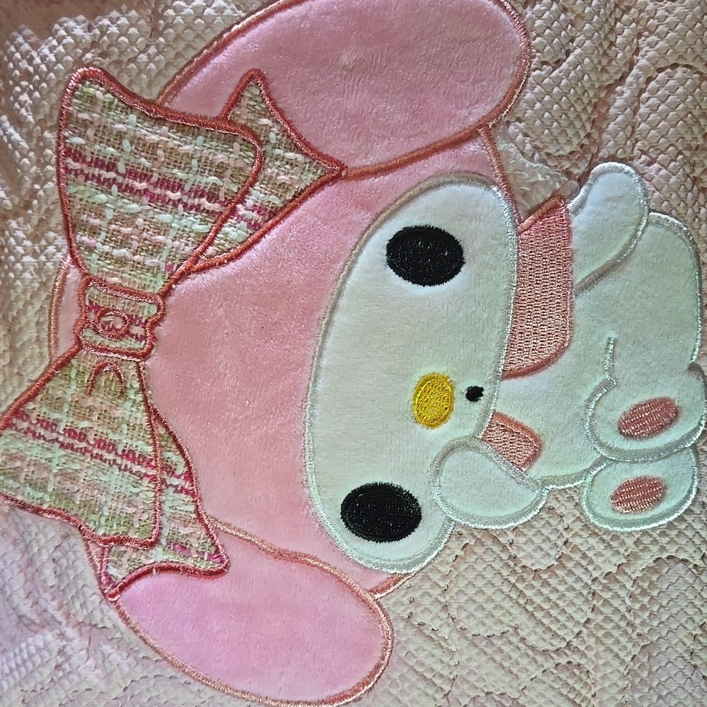 Pink Quilted Tote with My Melody Design